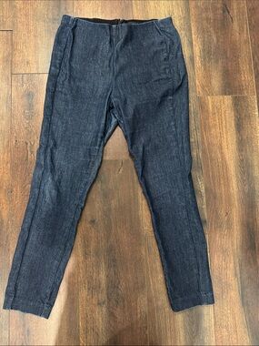rag & bone Dark Indigo Skinny Pants nwot size 8 zip up back chic